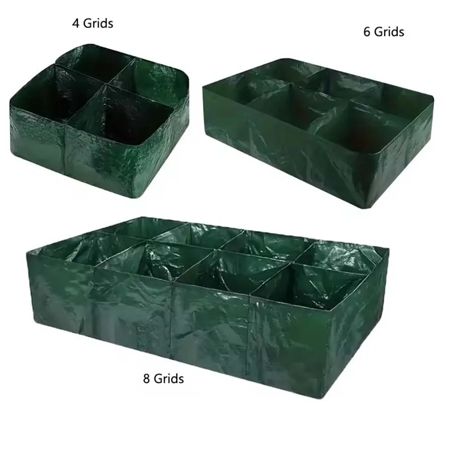 4/6/8 Grids Grow Bag Plant Garden Planter Vegetable Flower Nursery Pot Flowerpot Round Cultivation Growth Container Outdoor ﻿ gallery 5