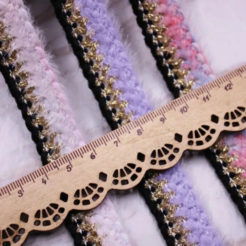 10 metri moda invernale nuovo design nastro tessuto di lana peluche tessitura per capelli pizzo trim fai da te maglione cappotto abito accessorio di stoffa