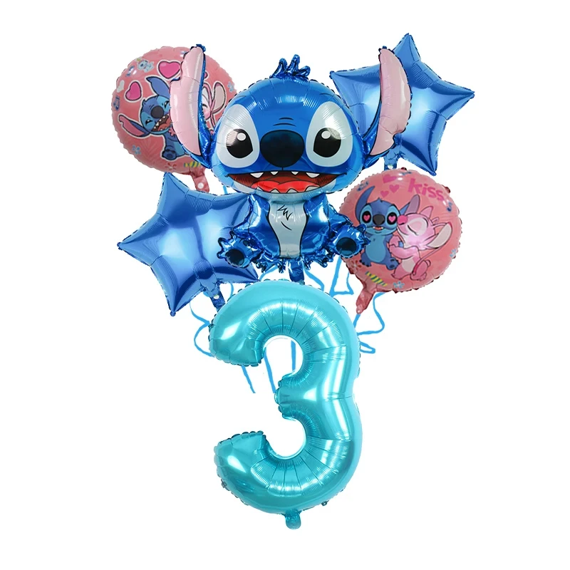 Disney Stitch decorazioni per feste di compleanno sfondo di palloncini Lilo & Stitch forniture per feste stoviglie usa e getta piatti tazze tovaglia