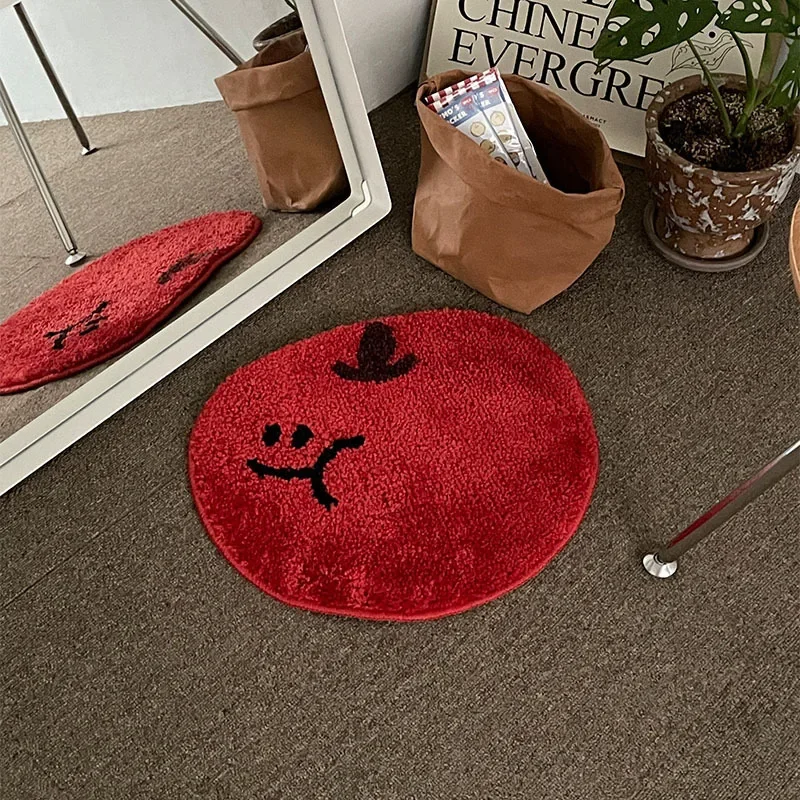 Cute Fruits Tufting Carpet Door Mat Soft Thick Fluffy Tuftted Bathroom Absorbent Rug Toilet Kitchen Entrance Floor Mat Foot Pad