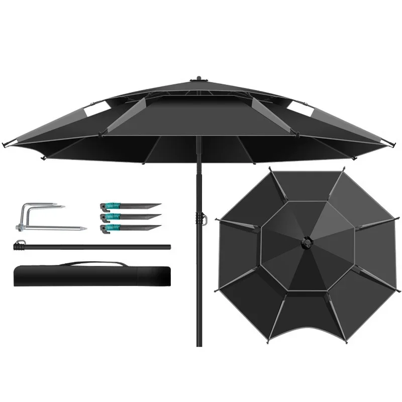 Summer Folding Fishing Umbrella Anti-UV Outdoor Sun Protection Adjustable Waterproof Large Fish Umbrella Fishing accessories