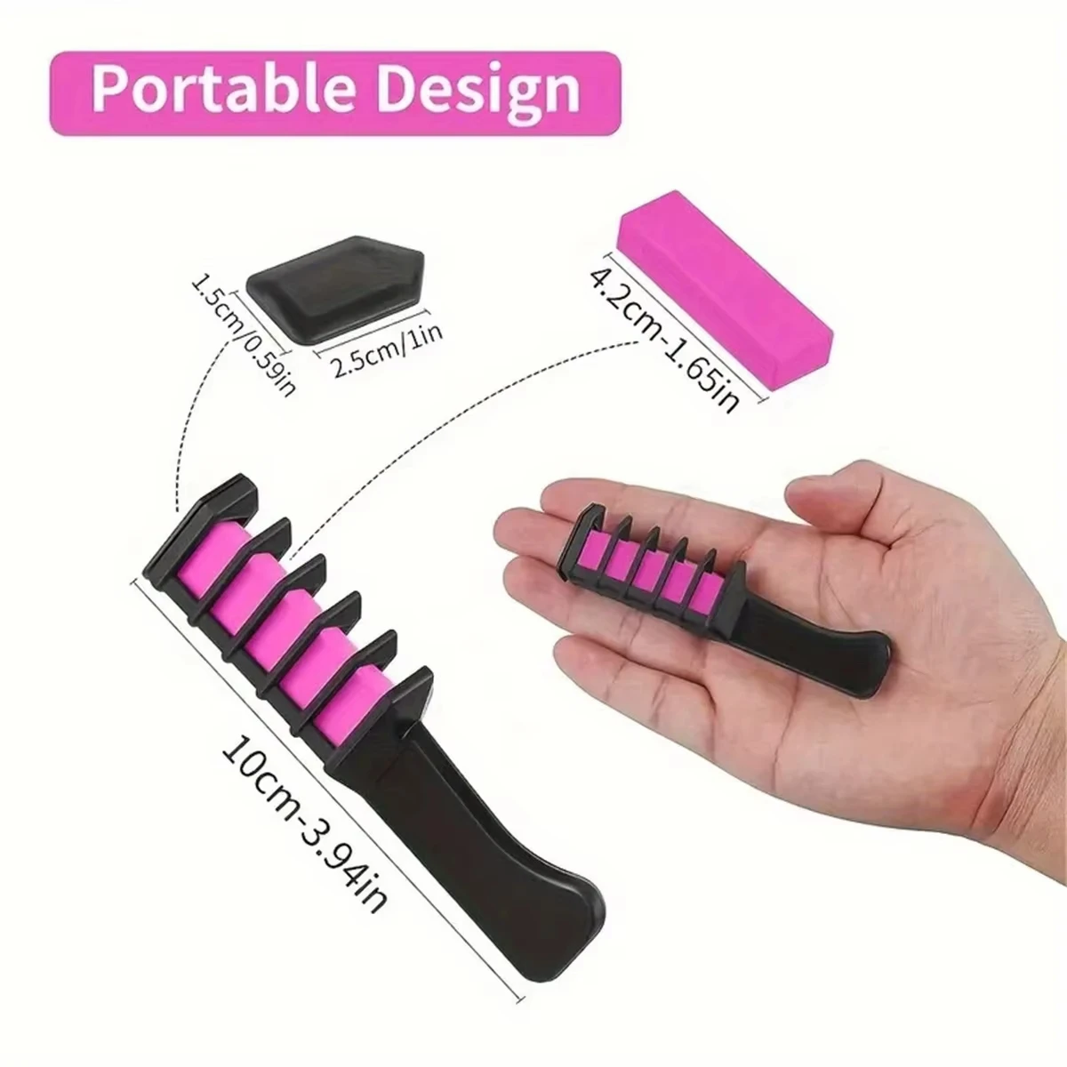 10 قطعة الأطفال متعدد الألوان صبغة شعر مجموعة مشط موضة ألعاب ماكياج مجموعات المتاح صبغ الشعر مشط لعب لفتاة الطلاء الشعر