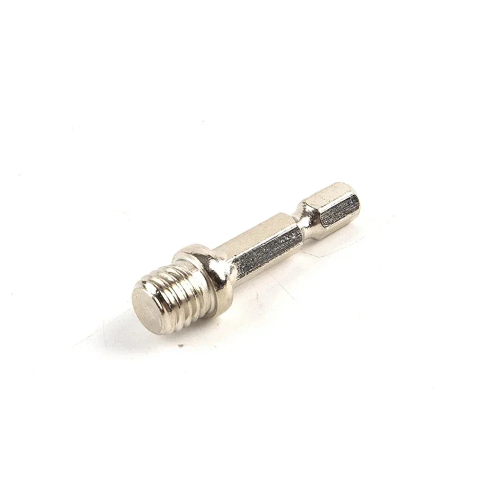1/4 Hexagon Connecting Rod Polishing Disc Power Tools Screwdriver Silver Metal Accessories Adapter Connecting Rod