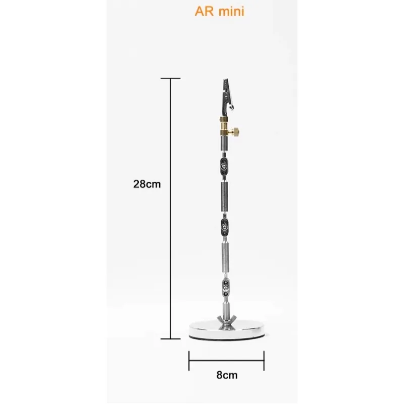 Stop Motion Animation Stand Stainless Steel Articulated Armature Puppet Prop Shooting All-Metal Fixture with 5pcs Head