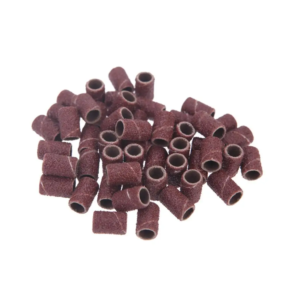 /حزمة أربطة صنفرة لآلة حفر الأظافر والباديكير 80 #   120 #   180 #   كل حجم إكسسوارات فن الأظافر