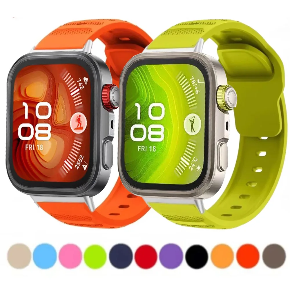 Silicone Strap for Huawei Watch Fit 4 Pro Smartwatch Soft Bracelet Wristband for Huawei Watch Fit 4 Breathable Replacement Belt