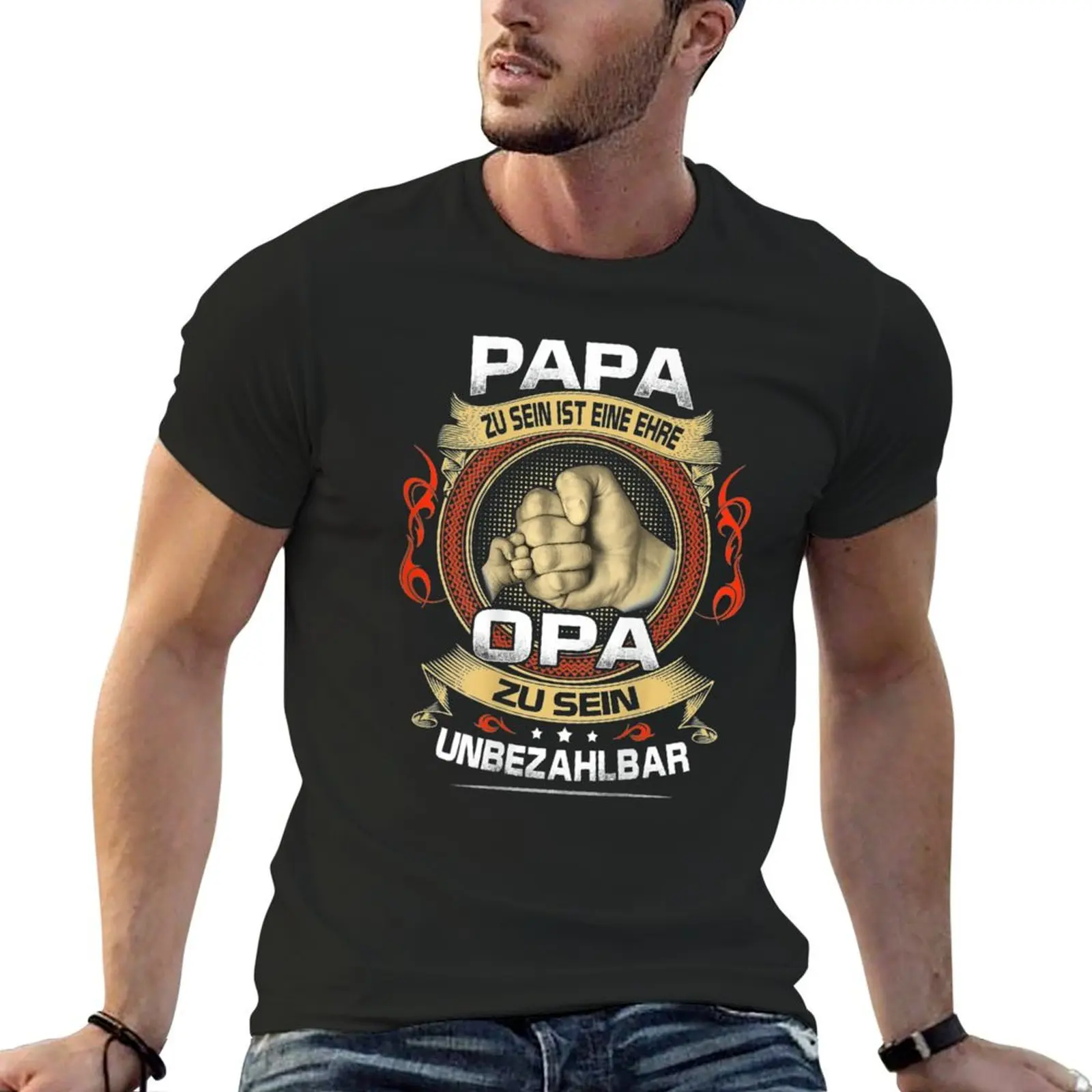 Herren Papa Zu Sein Ist Eine Ehre Opa Zu Sein Unbezahlbar T-Shirt summer top street wear mens fashion