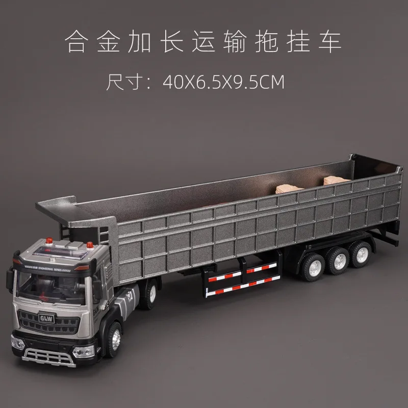 New Simulation Of Extended Truck Dump Truck Model Toys Engineering Transport Vehicle Heavy Truck Tipping Bucket Toys Gifts Model