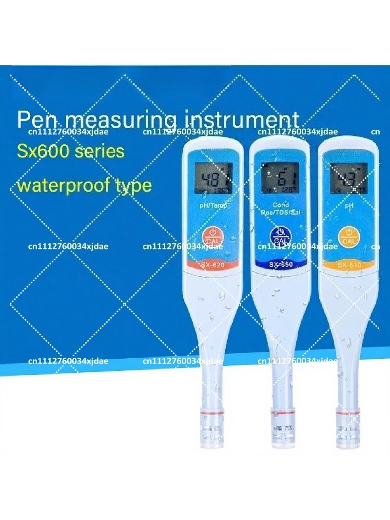 Portable pH Meter Pen Type Acidity Tester Conductivity Meter ORP Meter for Water Quality Testing Industrial Use