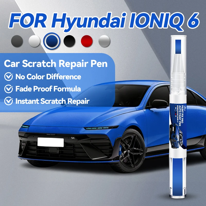 

Специализированные автомобильные аксессуары для Hyundai IONIQ 6: Карандаш для ремонта краски, средство для удаления царапин, DIY, черный, белый, синий, серебристый