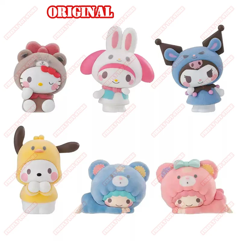 بانداي الأصلي سانريو الرسوم المتحركة الطرفية اللعب كورومي بلدي ميلودي يتدفقون محاصر Gacha أنيمي عمل نموذج أرقام جمع