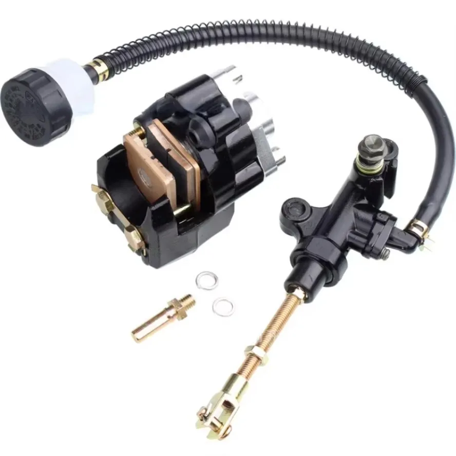 Freio traseiro da motocicleta superior inferior bomba de freio conjunto pinça para 1987- 2006 apto para yamaha banshee warrior 350 mk 1002943