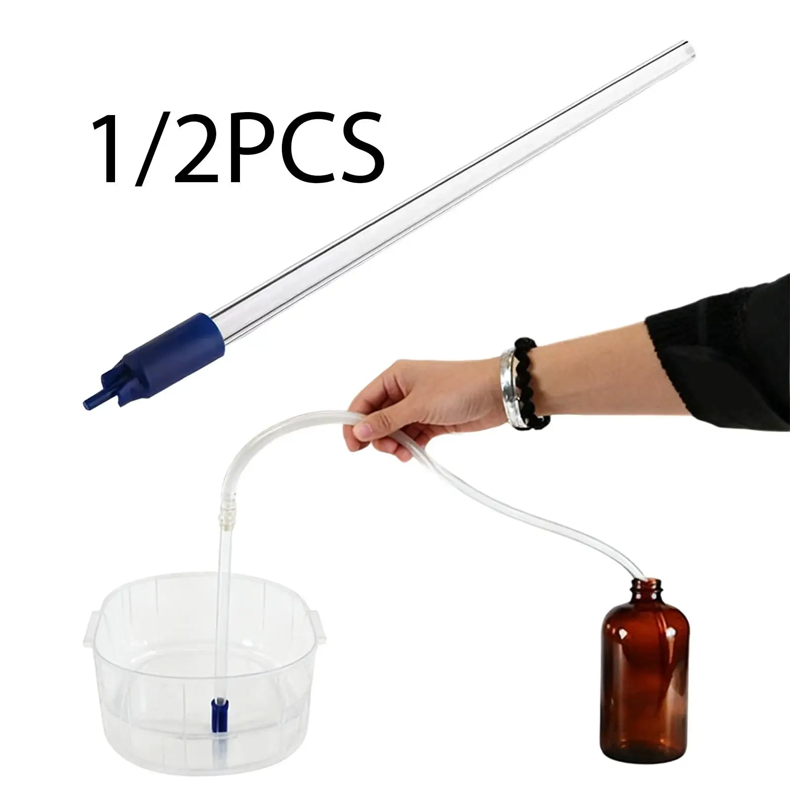 Bottle Filler Clear Easy to Use 35cm Brew Equipment,Home Brewing,Bottling Wand Spring Loaded for Craft Brew Mead Wine Kombucha