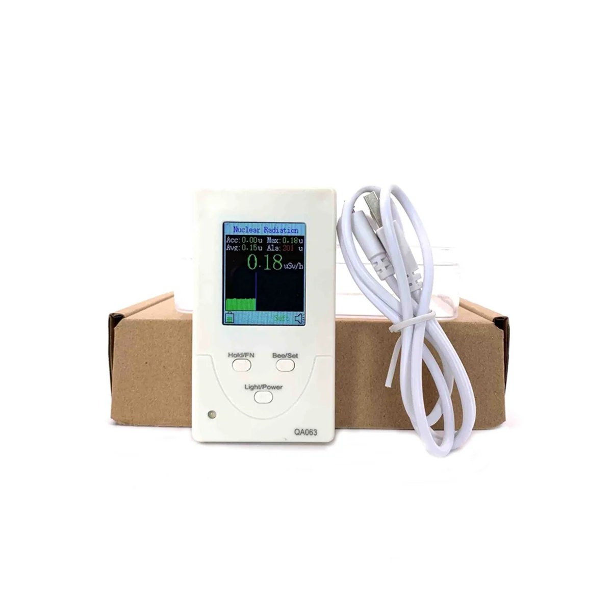 

Geiger Counter Dosimeter Nuclear Radiation Detector Hard β γ-Ray X-Ray Iodine 131 Detector 3 Alarm Ways EMF Meter