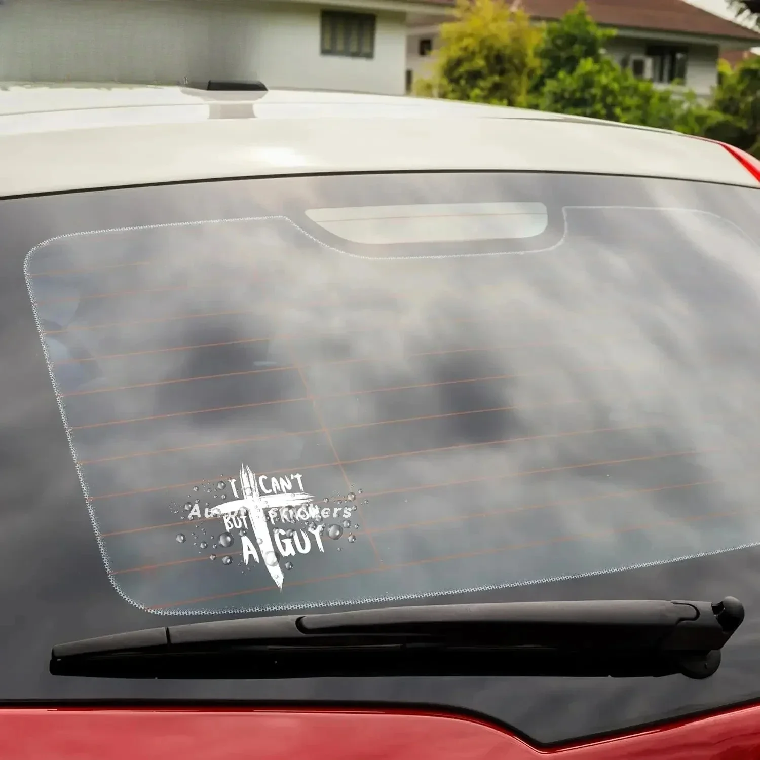 1개 유머러스한 자동차 스티커 '내가 할 수 없지만, 그런 사람이 있다' 라는 문구, 자동차 및 오토바이용 비닐 데칼, 재미있는 장식