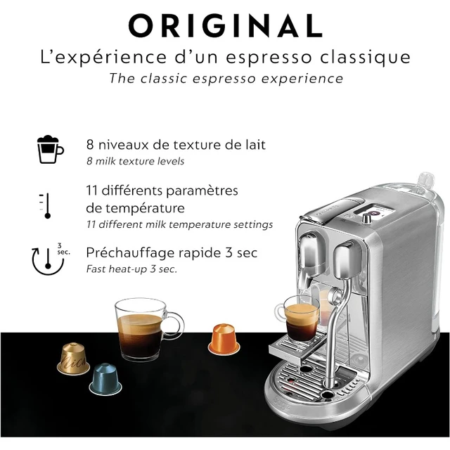 Breville nespresso creatista single serve espresso machine hotsell