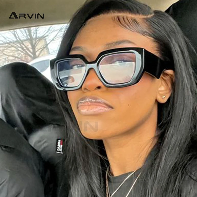 Fashion Colorful Square Women Glasses Frame New Brand Black Anti-blue Light Computer Eyeglasses Frame Female Shades
