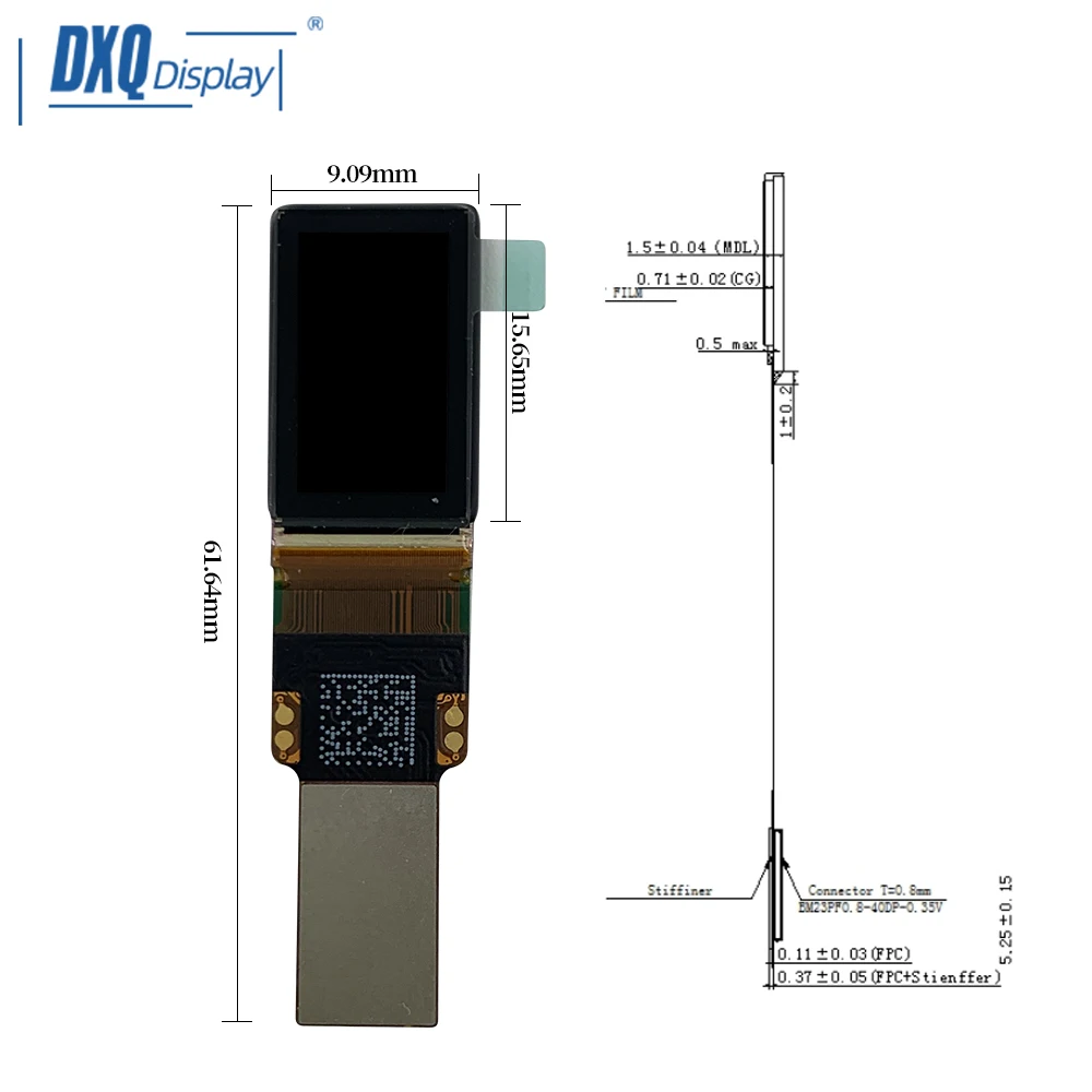 0.49inch 1080*1920 VX049-FHP-NH3 Mini Micro OLED Display Driver Board Kit IPS VR AR Head Mounted OLED Screen with MIPi Interface