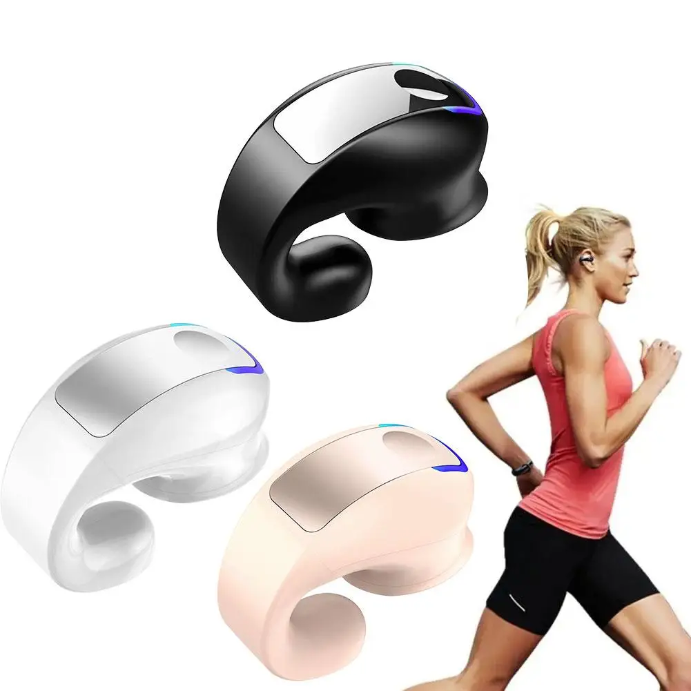 سماعة لاسلكية تعمل بالبلوتوث الأذن كليب سماعات خالية من الألم تصميم مريح HIFI صوت ستيريو سماعات أذن خفيفة الوزن للرياضة يوميا الولايات المتحدة N2A3 #4