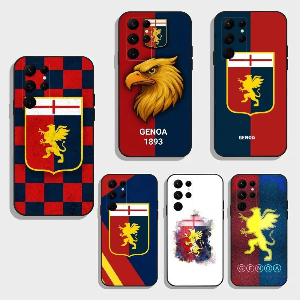 Capa de telefone G-Genoa para Samsung S25, S24, S23, S22, S21, S20, Ultra, Plus, FE Capa macia preta