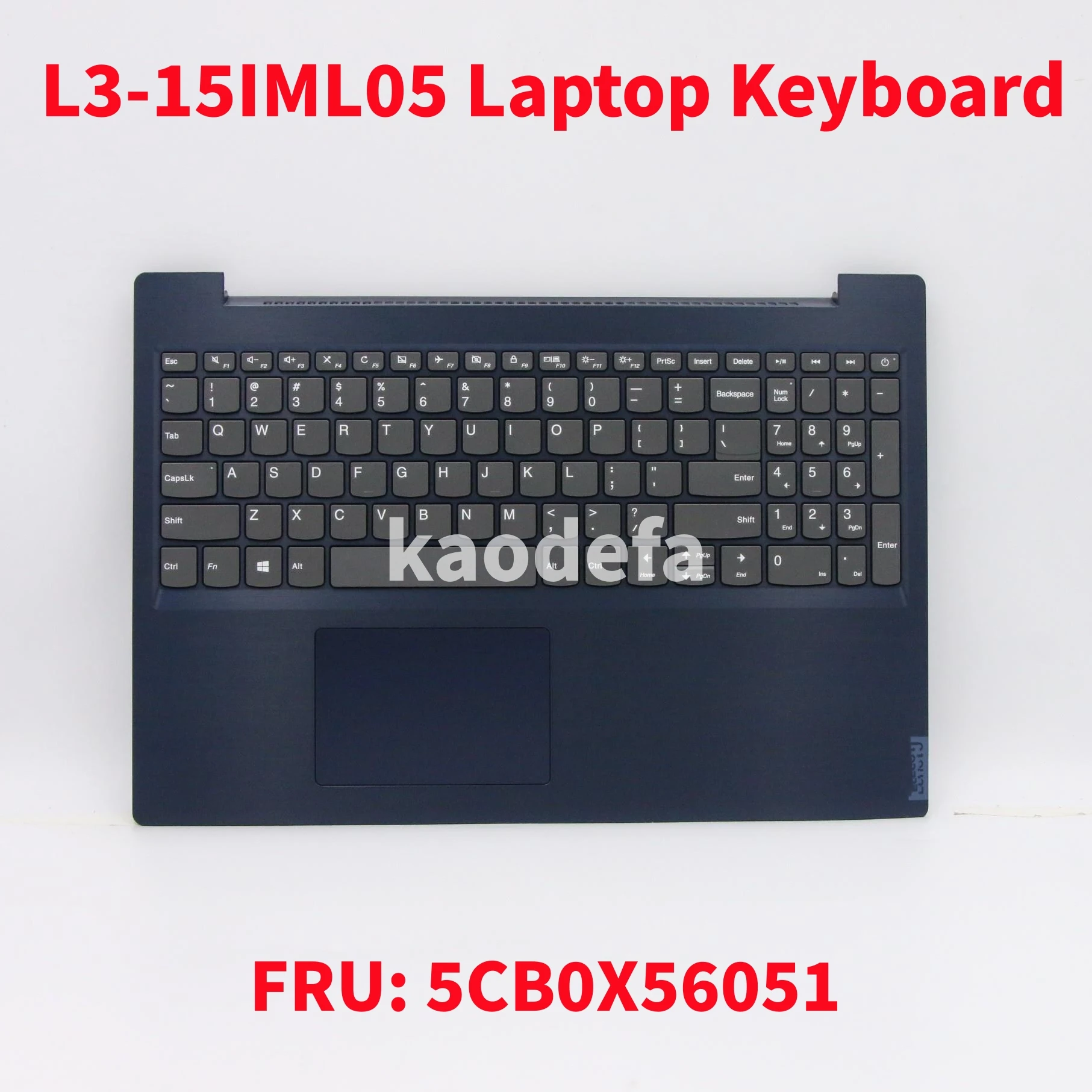 For Lenovo ideapad L3-15IML05 Laptop Keyboard FRU: 5CB0X56051