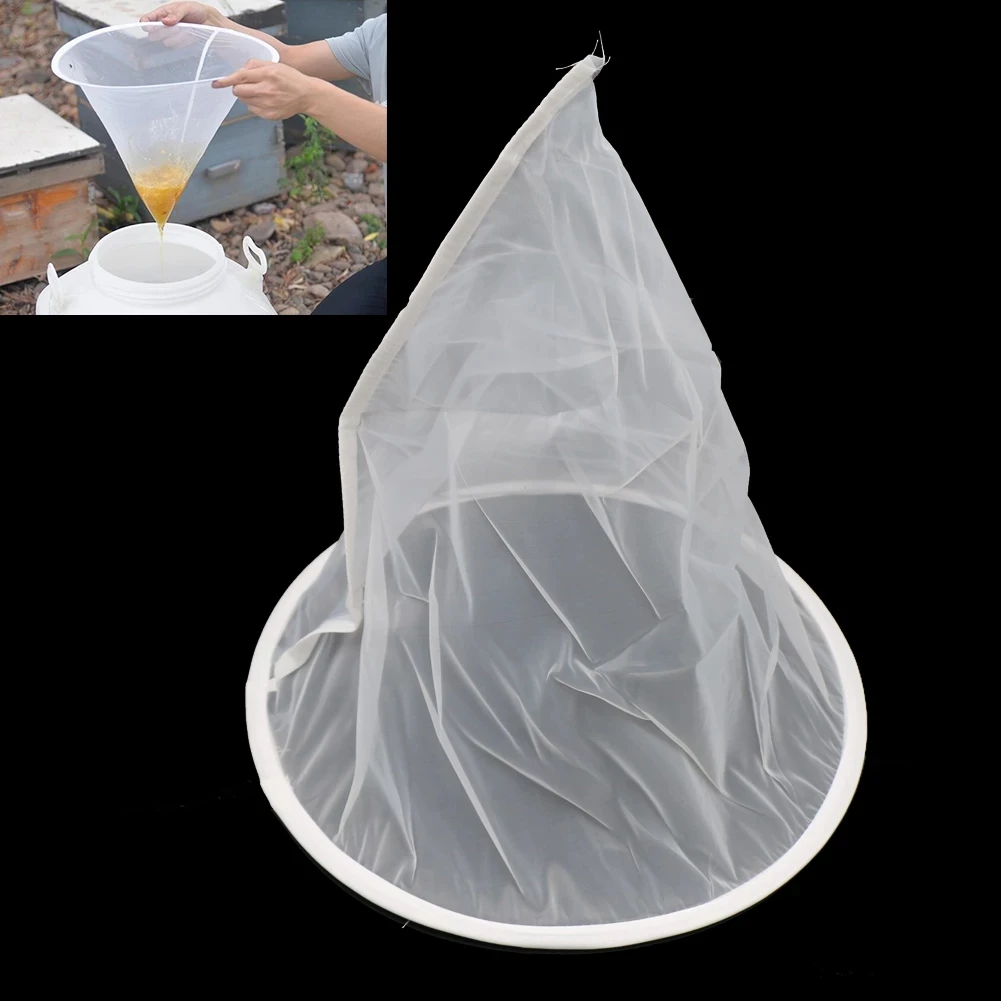 

10 Pcs Apiculture Ultra-fine Funnel-shaped Honey Extractor Strainer Net Impurity Filter Cloth For Bee Tool Garden Supplies