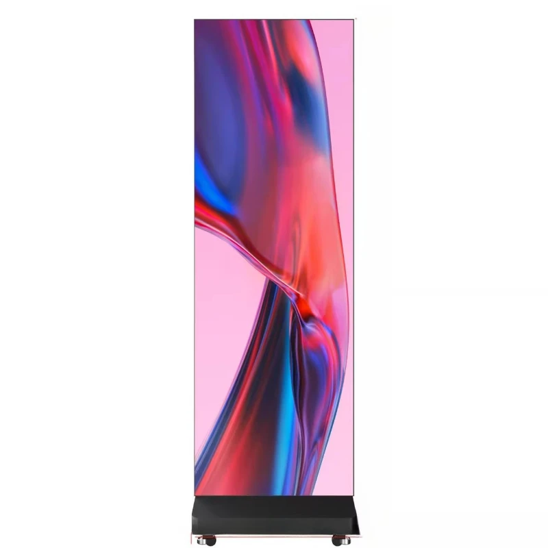 

LED electronic poster screen mobile advertising machine intelligent mobile
