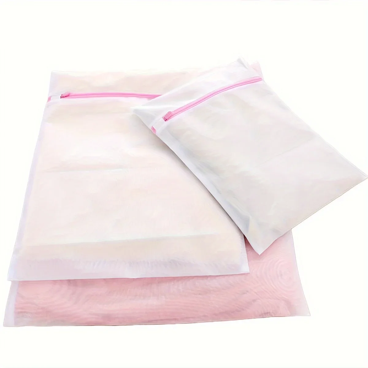 Sacos de lavanderia de malha fina sem chumbo com zíper resistente para delicados 3 sacos de lavagem de lavanderia duráveis protegem roupas na máquina de lavar