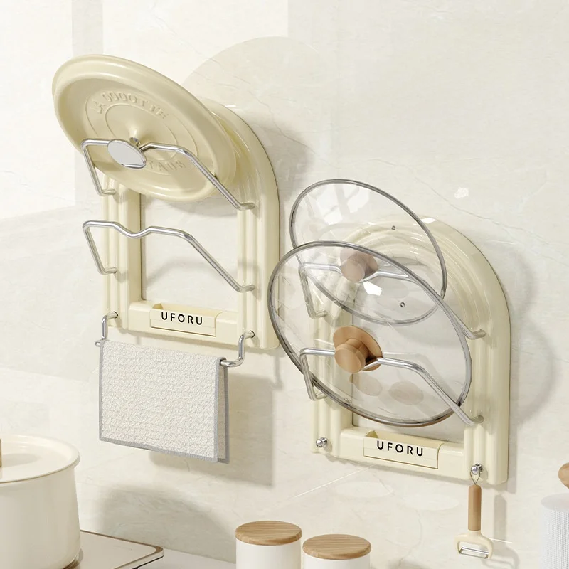 nuovo-portaoggetti-multifunzionale-da-parete-per-cucina-in-lega-di-alluminio-porta-coperchi-porta-taglieri-e-porta-asciugamani-senza-foratura