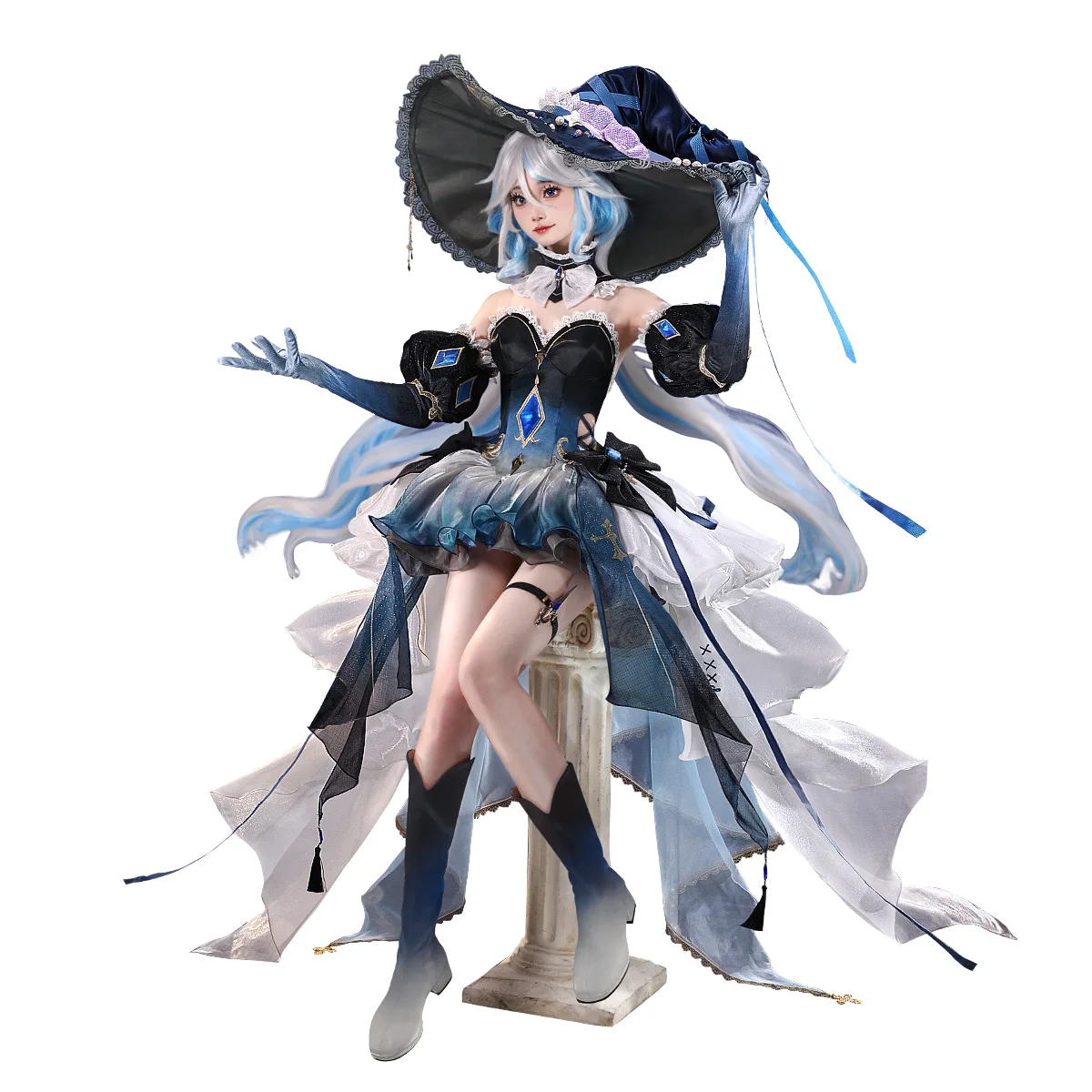 

Mooyiyi Genshin Impact Furina Cosplay Costume, Halloween, Christmas, Role Playing Party, Comic Game, Anim S-XL, New in stock