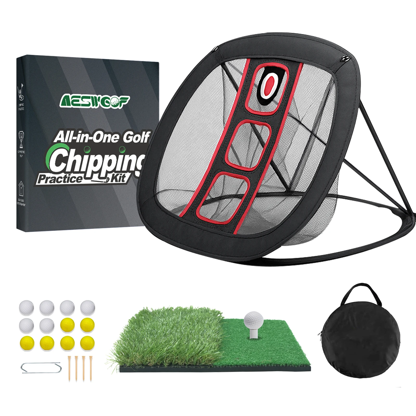 

AESWGOF Golf Practice Net Golf Training Net Direct from US Warehouse