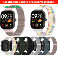 Nylon Loop Strap For Xiaomi Redmi Watch 4 Adjustable  Bracelet Watchband for Xiaomi Mi band 8 pro smart watches Accessories