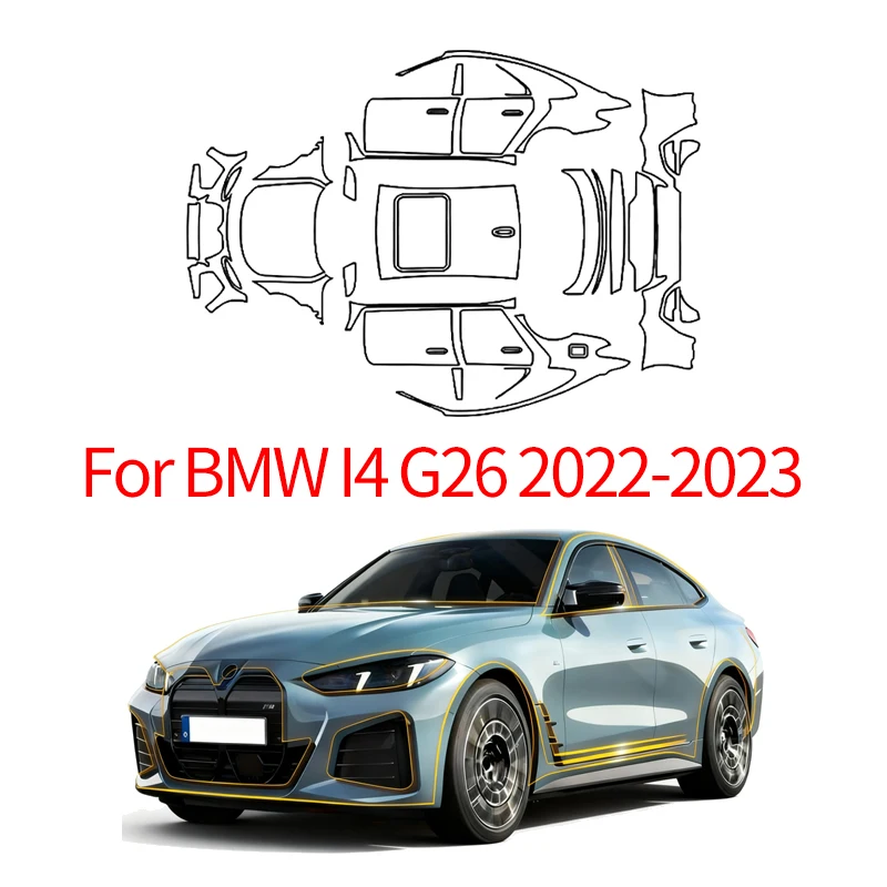 

For BMW i4 G26 Car Film 2022-2023 Paint Protection Film Clear Bra PPF Anti Scratches Pre Cut Car Body Film Cover