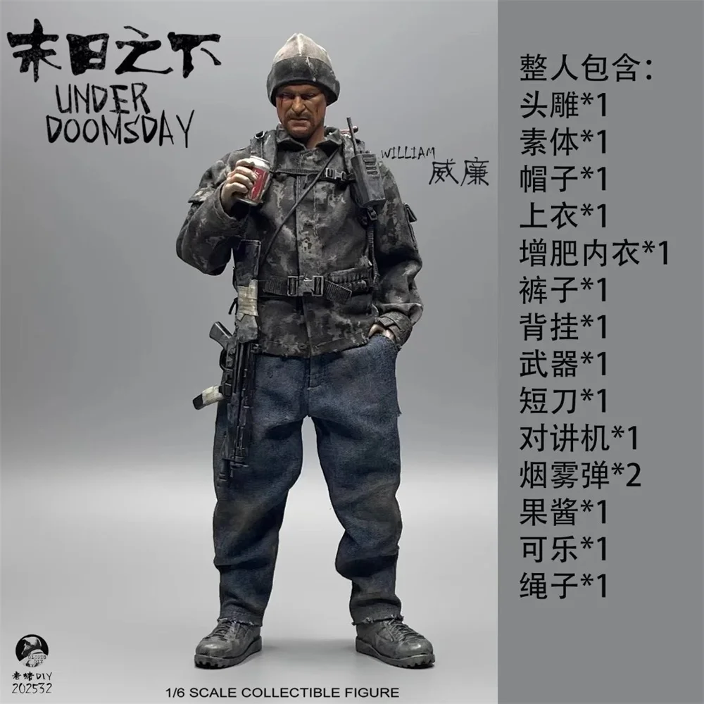Ensemble complet de jouets figurines d'action mobiles, le dernier de Man Walking Dead William, modèle pour les Fans de collection, 1/6