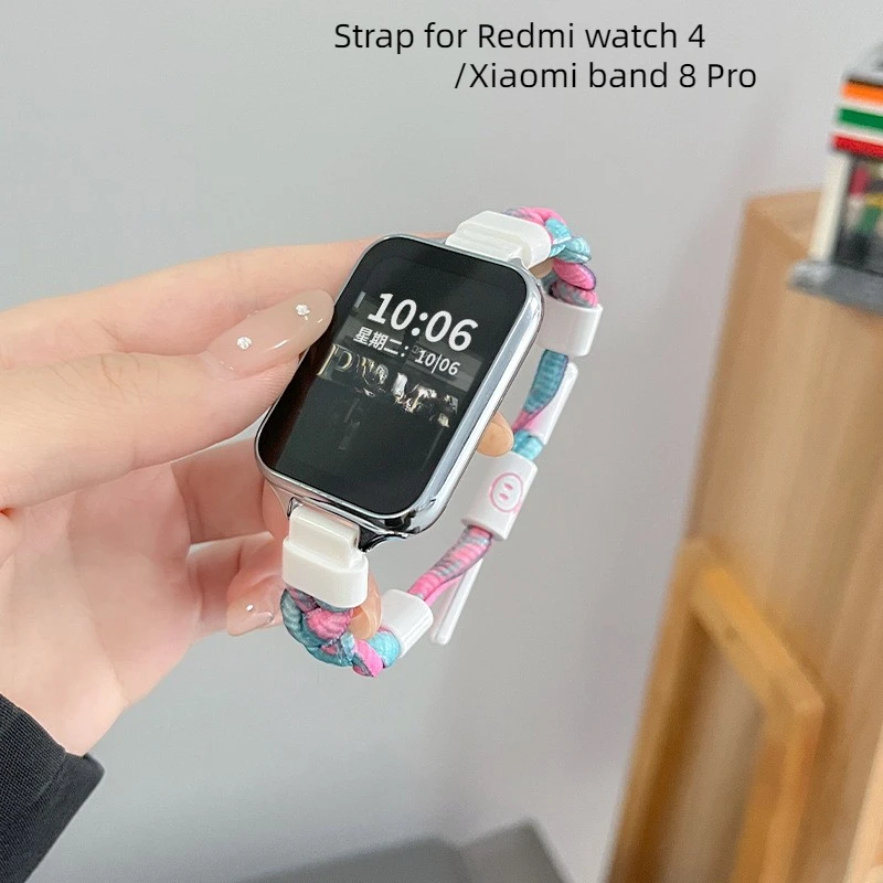 

Nylon Strap For Xiaomi band 8 Pro Sport Correa Bracelet Replacement Watchband For Redmi watch 4 Smartwatch Woman Man Wristband