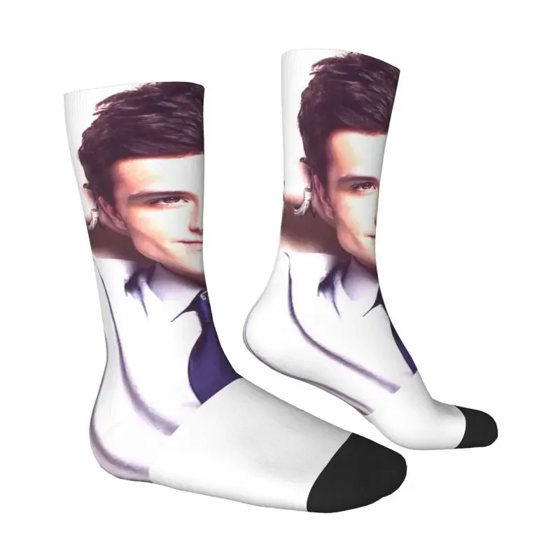 Fashion Print Josh Hutcherson Whistle Meme Socks for Men Women Male Stretch Summer Autumn Winter Crew Socks