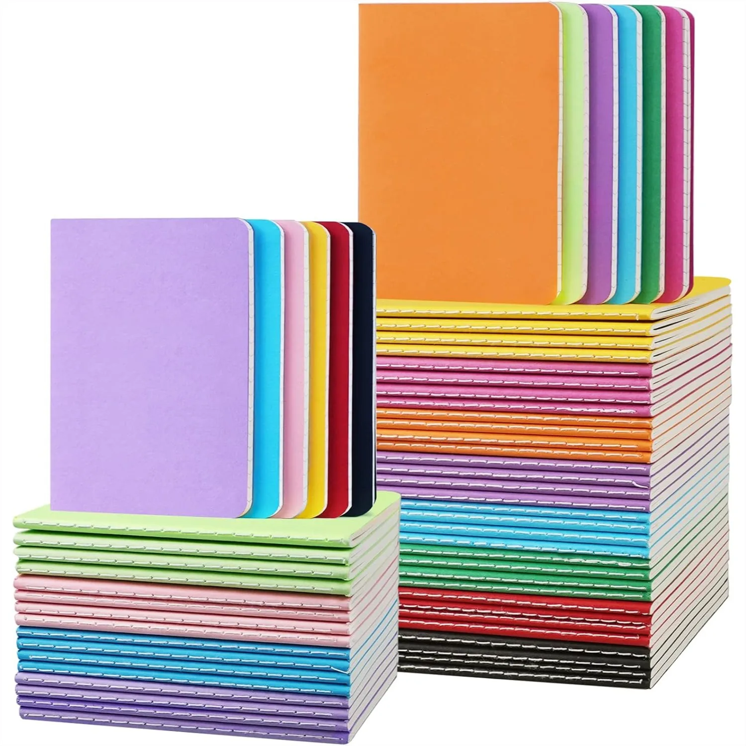 

Small Lined Notepads Bulk 60 Pack 30 Sheets/60 Pages Mini Journal Pocket Notebooks for Kids 3.5x5.5 Inches