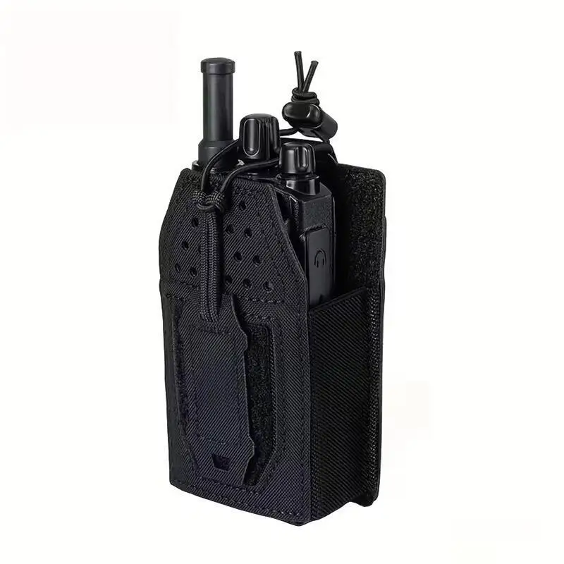 Tactical Radio Pouch Hunting Walkie Talkie Holder Open-Top Interphone Hanging Bag Molle Nylon Magazine Pouch view 5