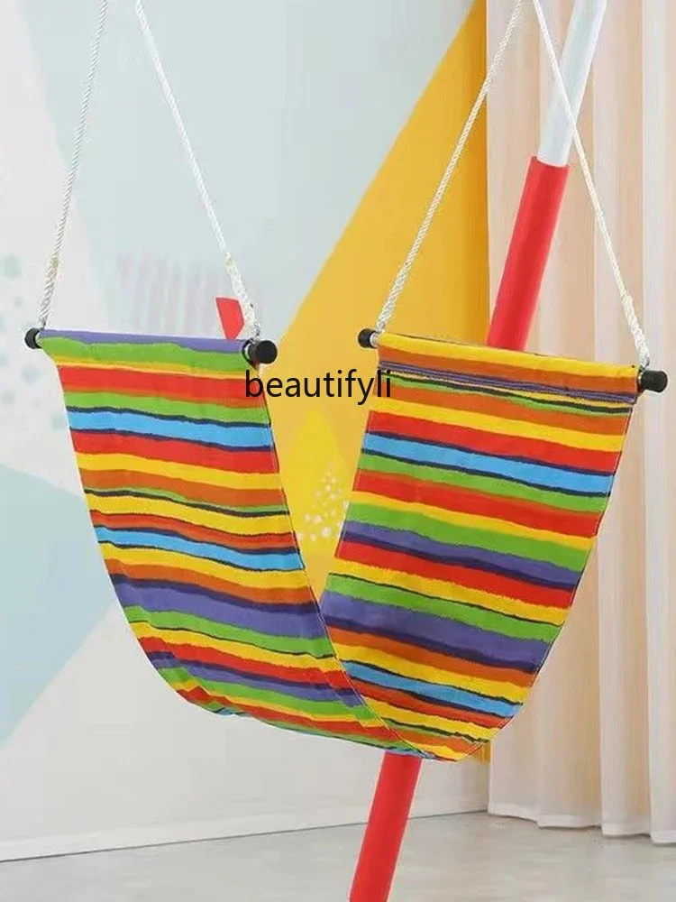 Sensory integration training equipment Hanging network cable combination Hanging bag Iron frame Early education toy