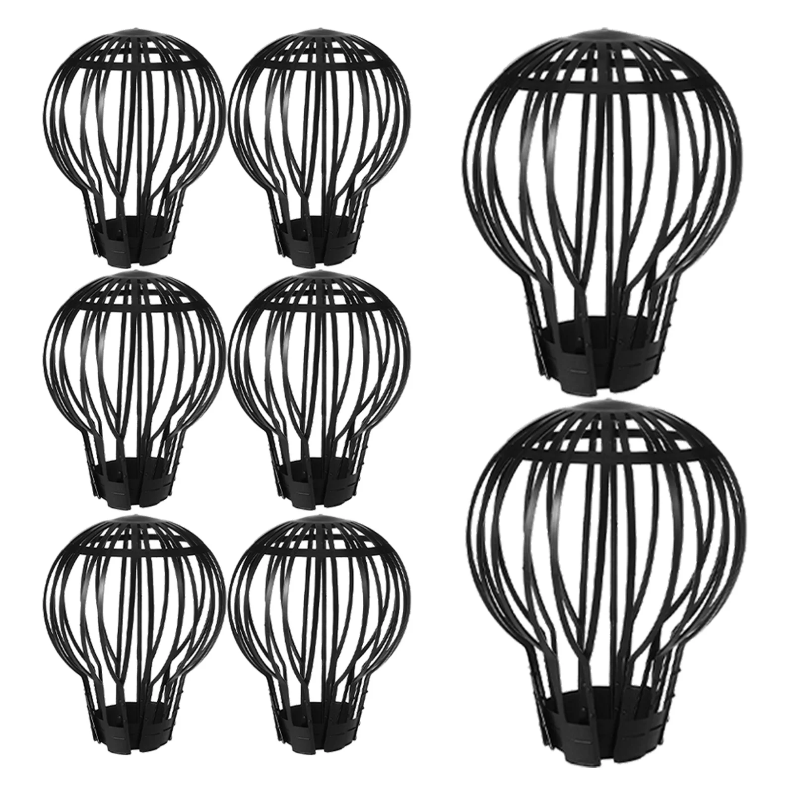 8 pcs Gutter Guards For Roof Drainage Strainer Cover Lightweight Plastic Downspout Screen Net Cap Garden Balcony Roof Pipe