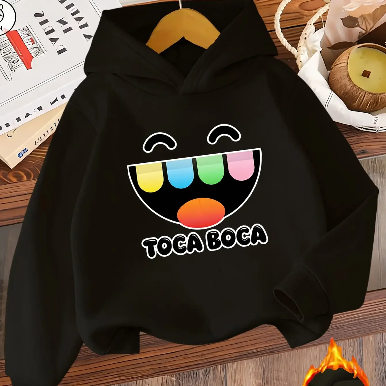 Game Text Print Suitable for Game Fun Girls' Hooded Sweatshirt Daily Home Outdoor Leisurportse S Play Street Style, Fa