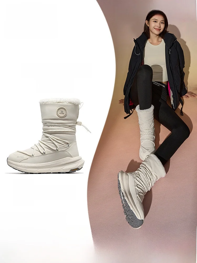 

Зимние женские зимние ботинки Camel Sports oes с высоким берцем, уличные противоскользящие водонепроницаемые теплые хлопковые ботинки на подкладке Fce