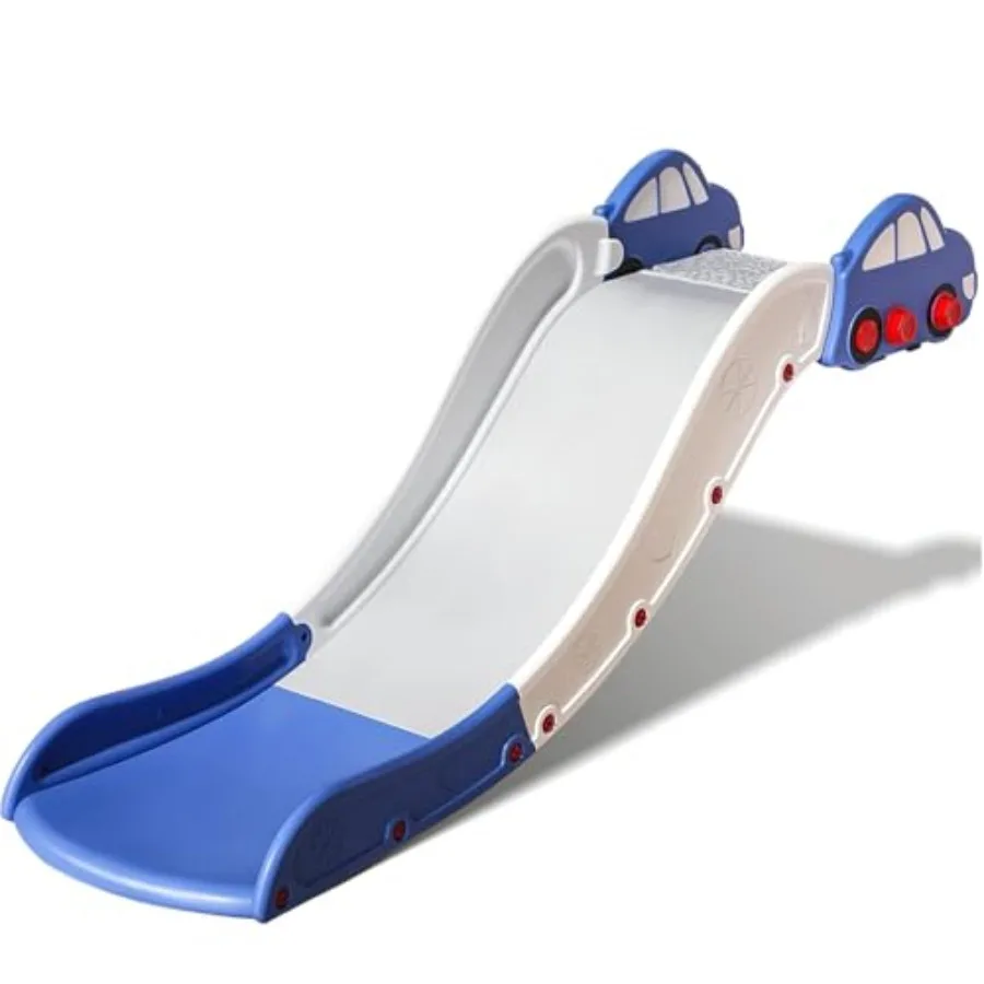 

Indoor Plastic Toddler Slide for Stairs Bed Extended Widened Blue Toy Easy to Assemble Storage Car