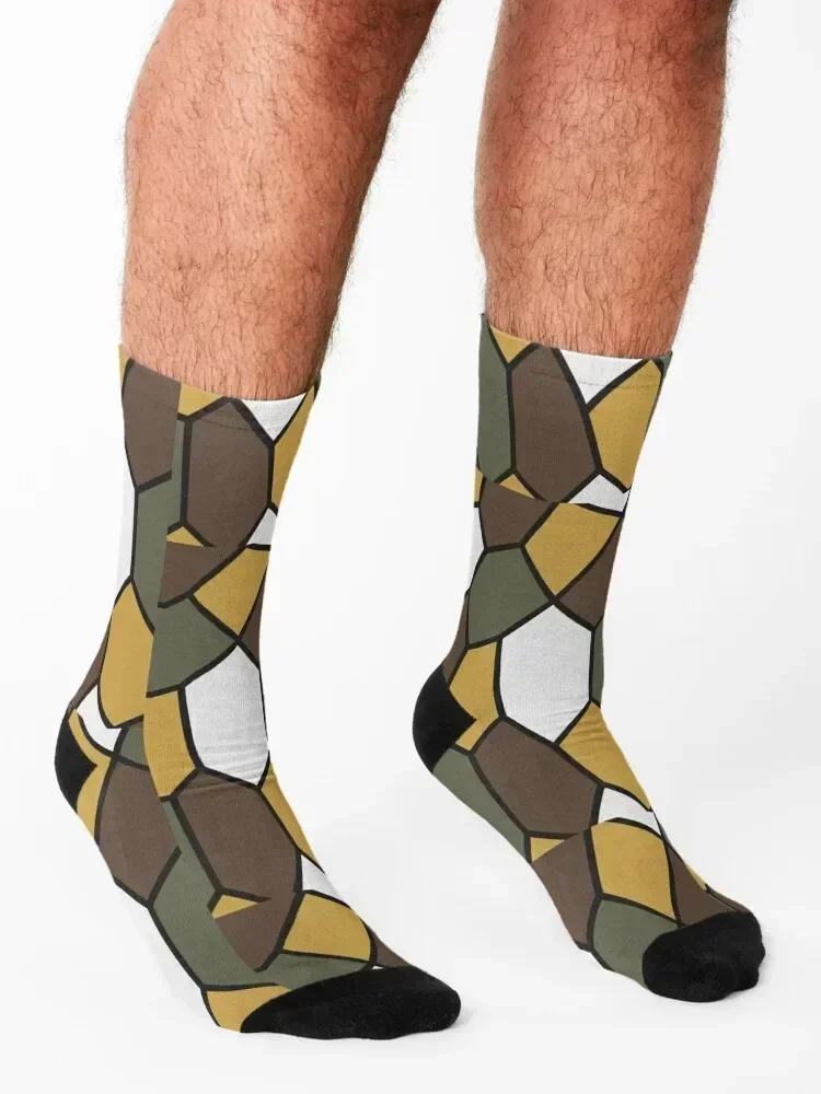 British Lozenge Camouflage Socks fashionable Stockings man funny gift golf Socks For Women Men's