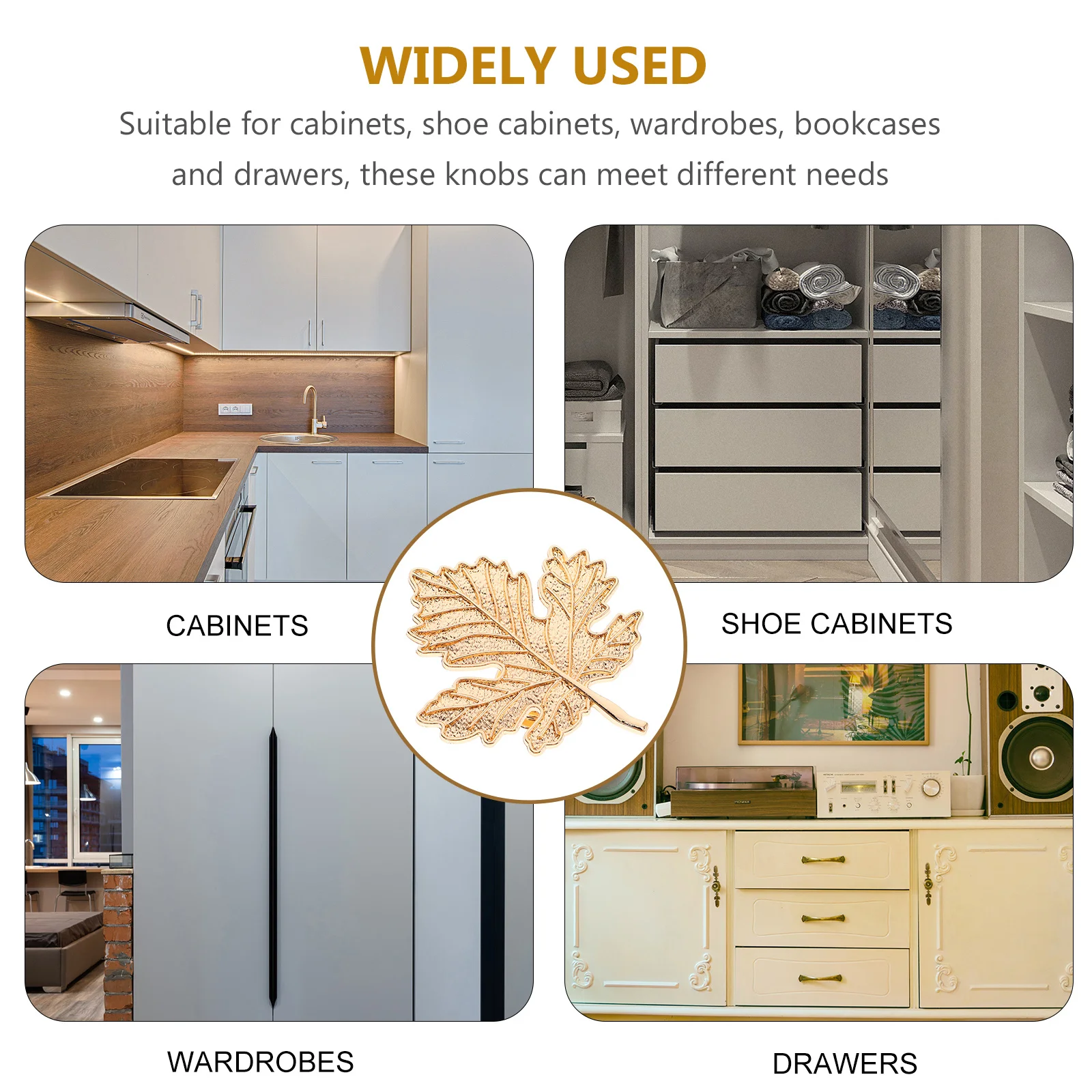 

Zinc Alloy Furniture Knob Metal Drawer Pull Simple Stylish Cabinet Handle for Kitchen Cupboard Wardrobe Door Dresser Replacement