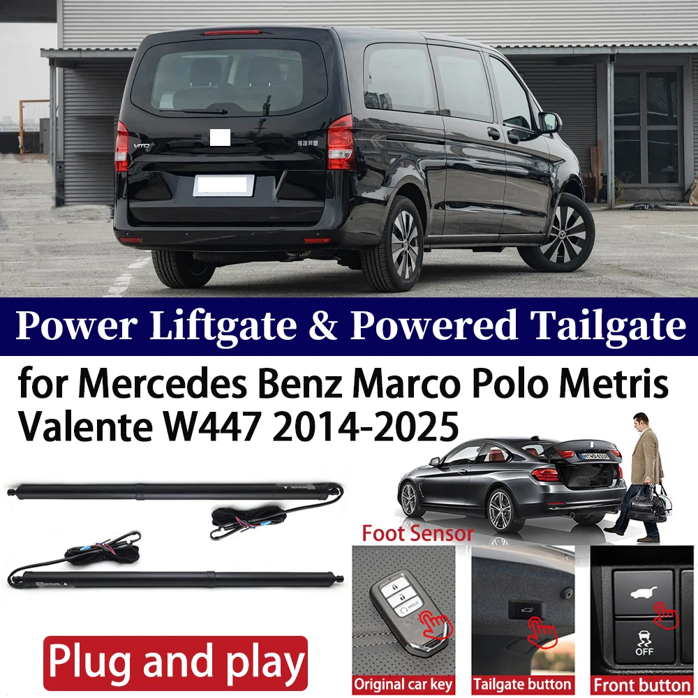 for Mercedes Benz Marco Polo Metris Valente W447 2014-2025 Car Power Liftgate Automatic One-Click Vehicle Powered Tailgate Strut