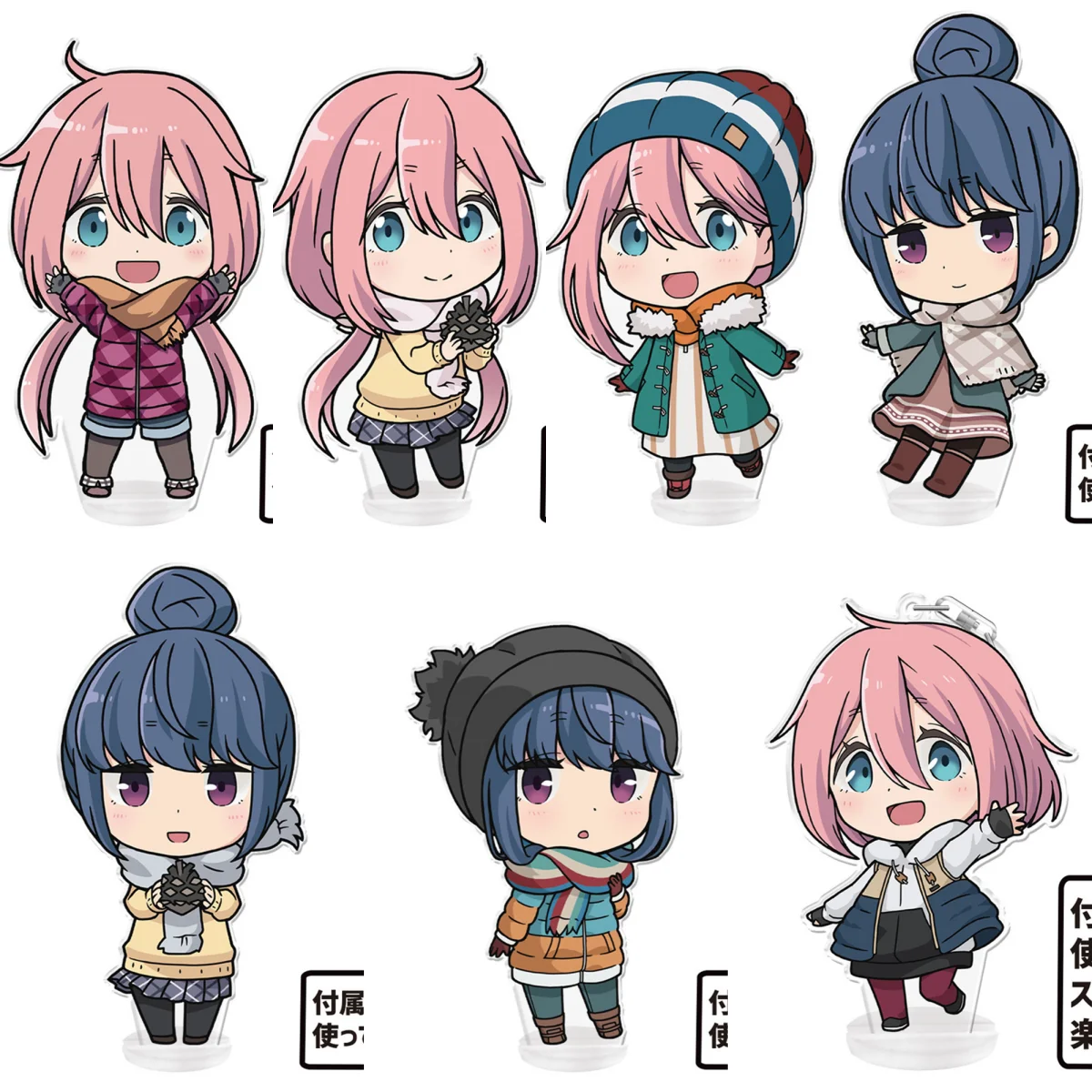 

10CM Charm Anime Yuru Camp Acrylic Stand Model Cosplay Characters Ornament Accessories Goods Collection Gifts