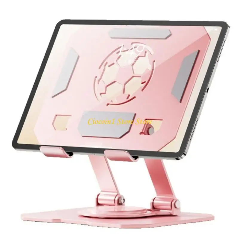 

A3PC Foldable Desktop Tablets Stand With Double Axises Adjustable Arm 360 Swivels Base And AntiSlip Design For 13inch Tablets
