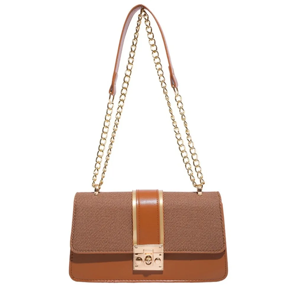 

Light Luxury Textured PU Crossbody Bag INS Trendy Exquisite Underarm Bag Elegant Casual Woman's Shoulder Bag Beach