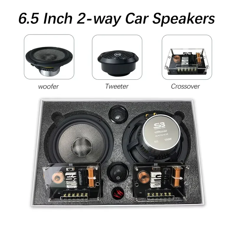 New Arrival Zeming Audio Best OEM 6.5 Inch 4Ohms 2-way Car Component Speaker System for Cars view 4
